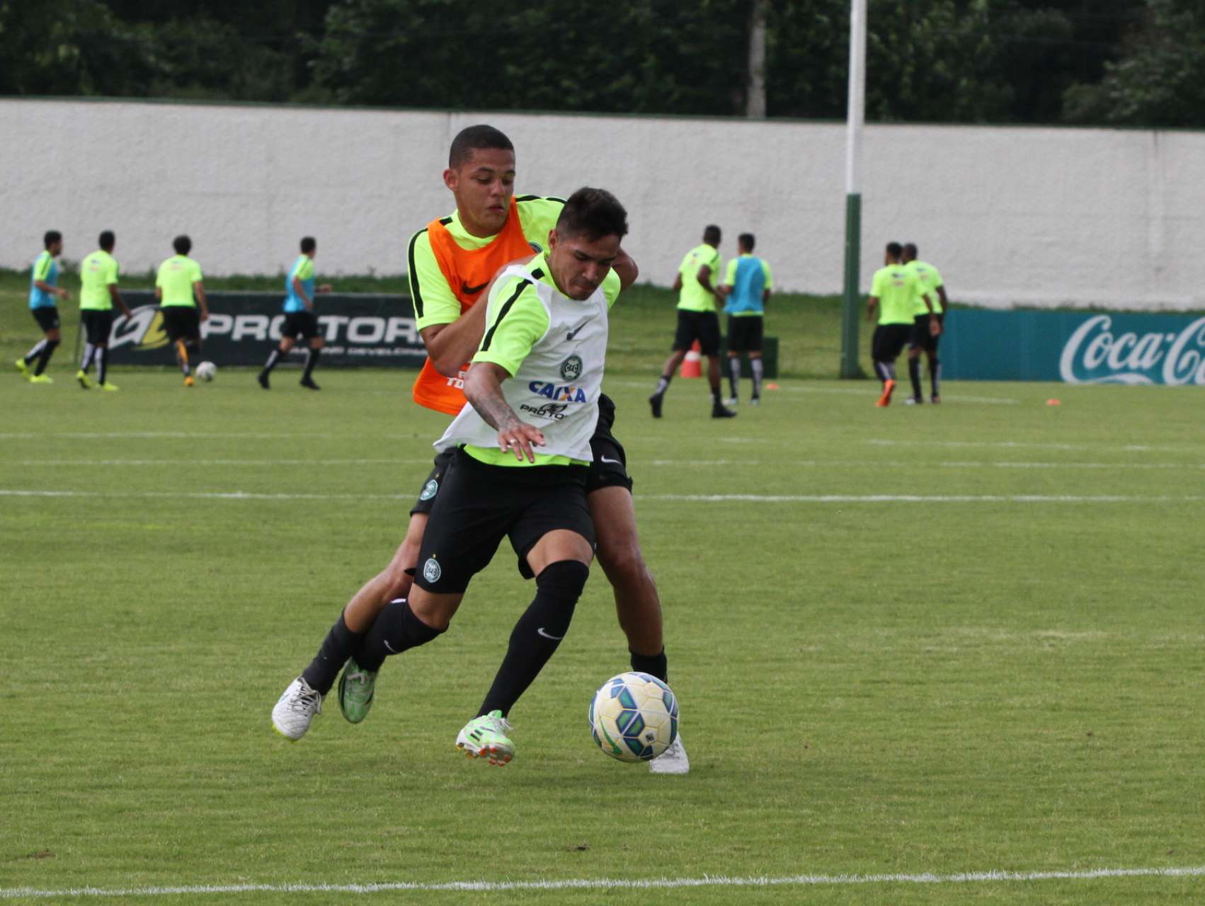 O treino em fotos