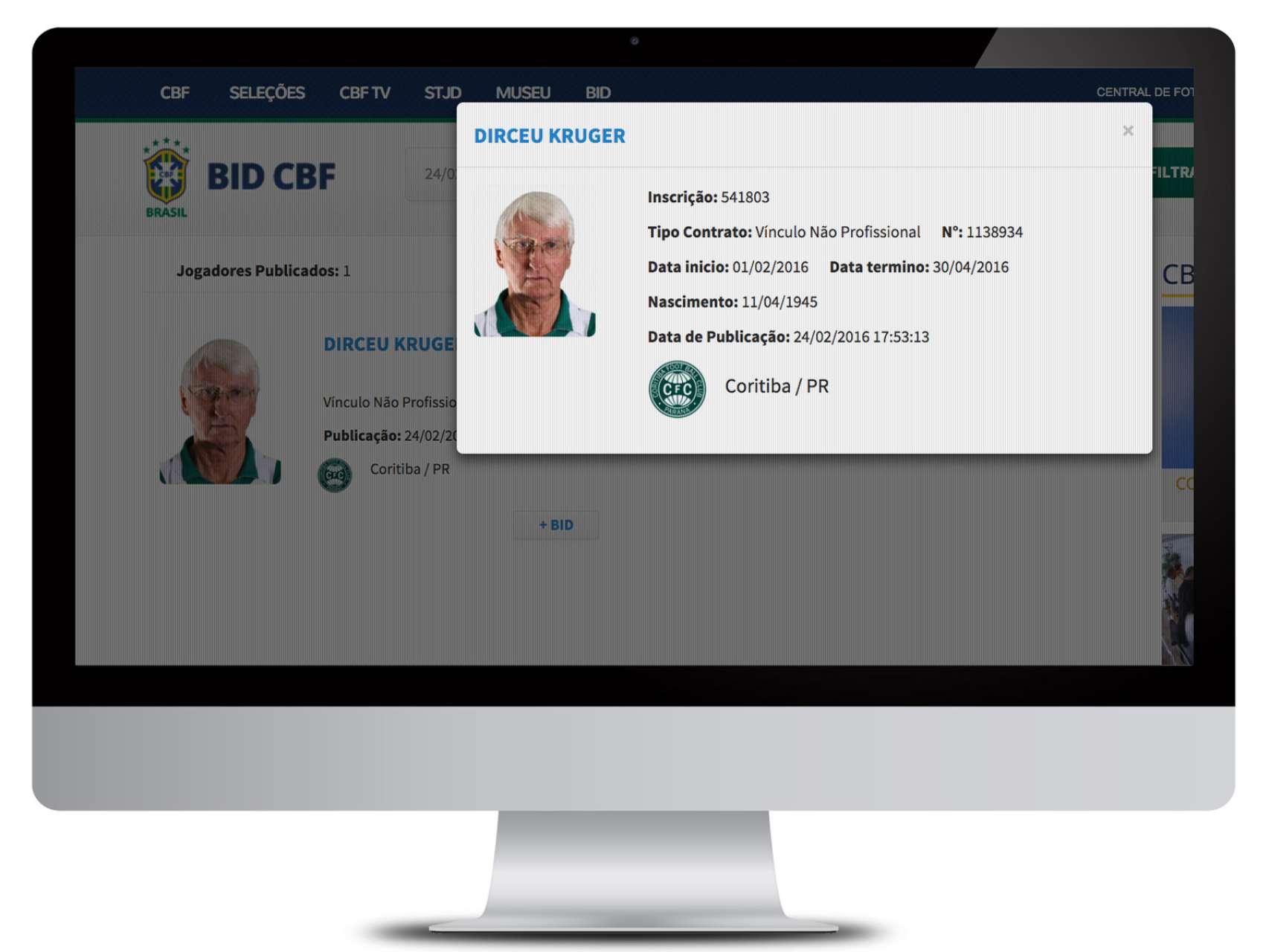 Kr�ger � registrado no BID