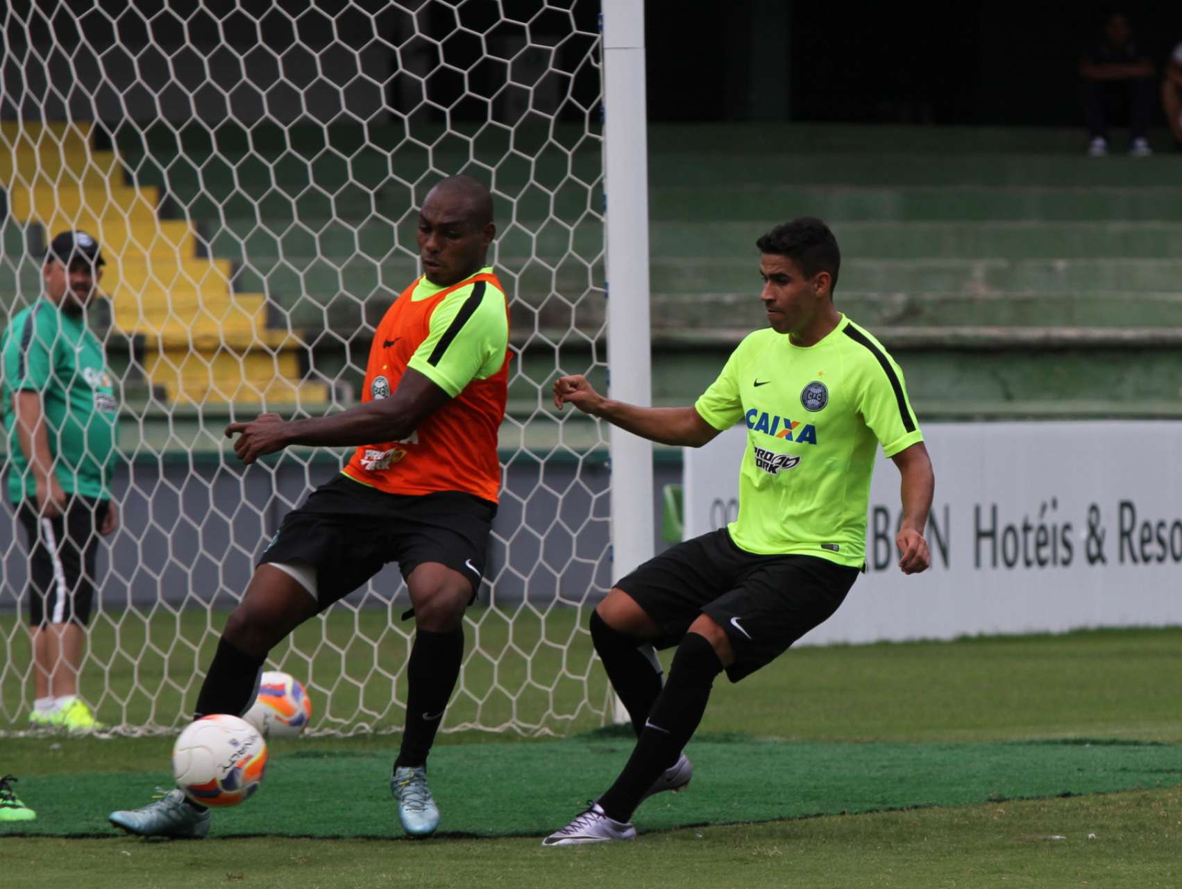 Fotos do treino da manh�