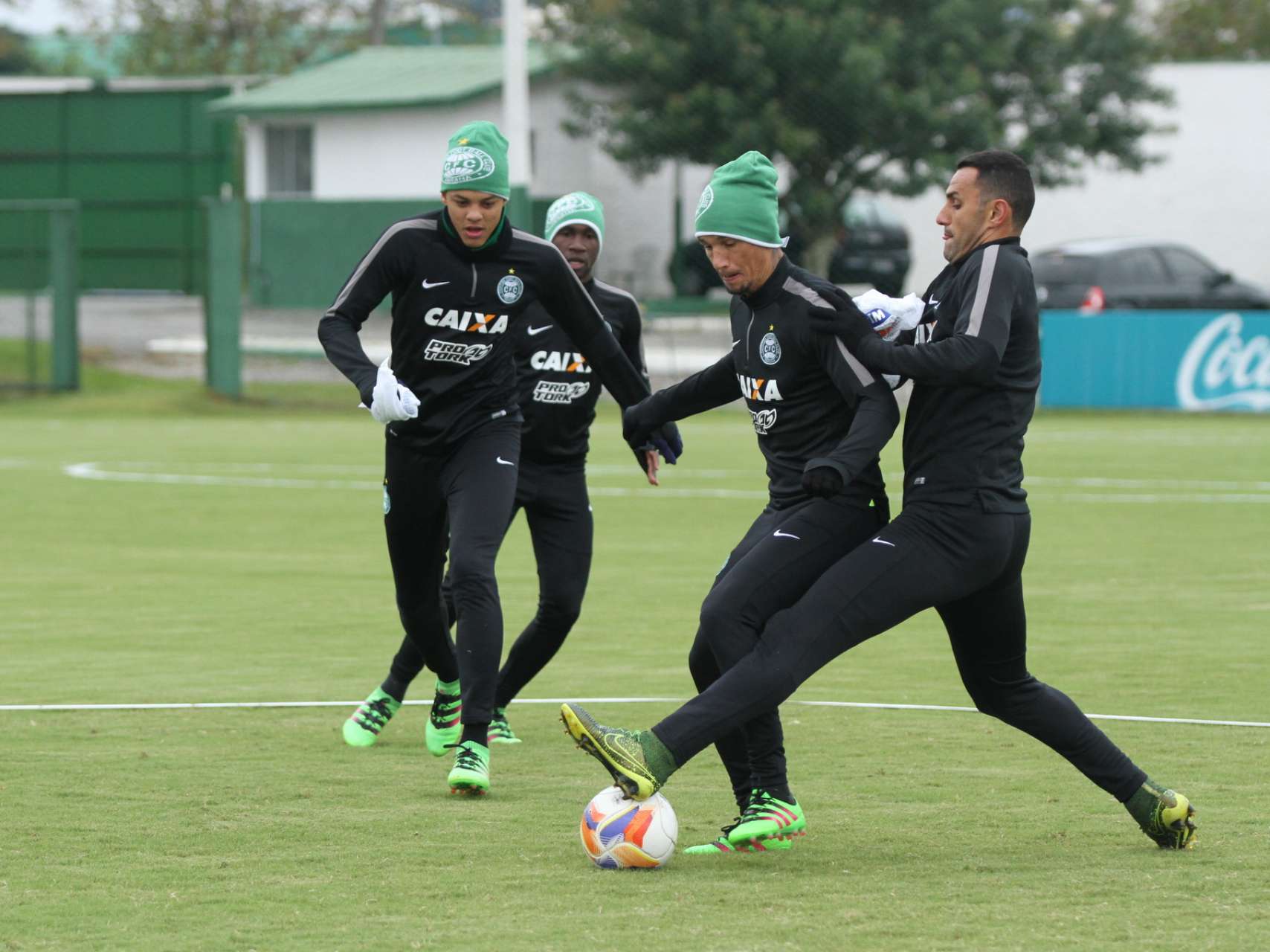 Fotos do treino da manh�